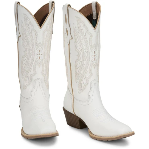 JUSTIN Justin Rae 12" Western Boot For Women - Bright White