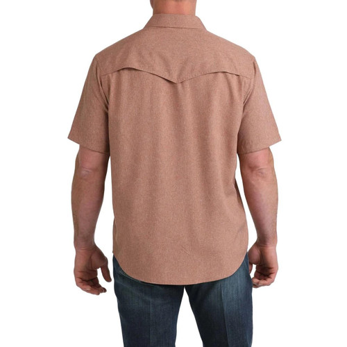 Cinch Men's Brown Pearl Snap Camp Shirt | JW Stores