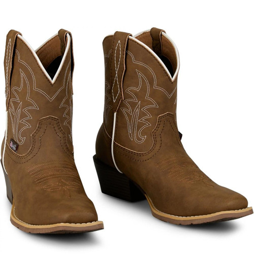 JUSTIN Justin Women's Brown Dee Cowhide Leather Western Boot