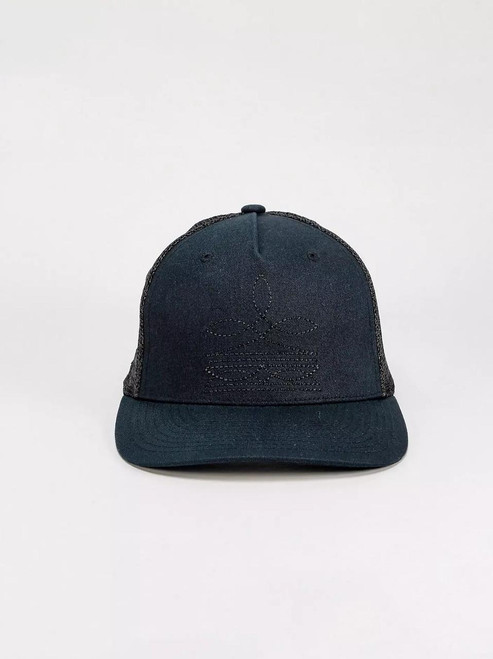 CAPX Wrangler Boot Stitch Trucker Hat For Women's - Black 