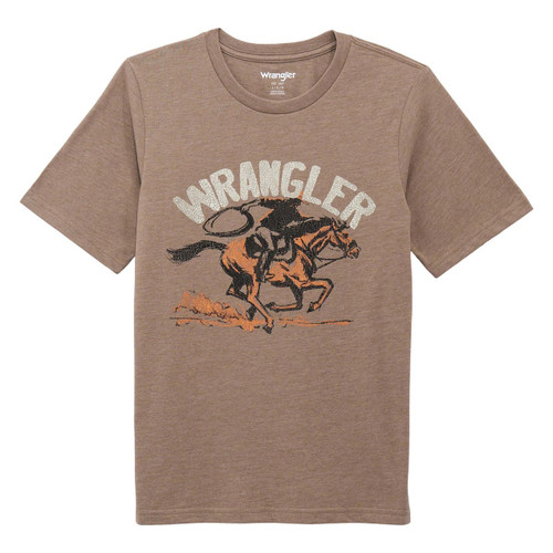 Wrangler Brindle Heather Short Sleeve Graphic T-Shirt For Boys