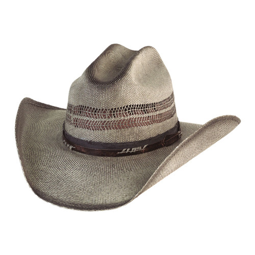 Bullhide Bangora Hazey Straw Hat - Black