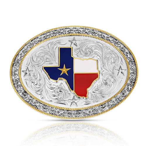 MONTANA SILVERSMITH Montana Silversmiths Lone Star Pride Buckle In Silver 