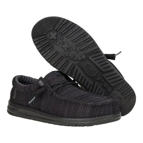 HEY DUDE Hey Dude Black Wally Stretch Sox For Men 
