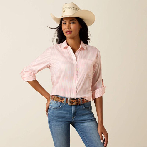 ARIAT Women's Ariat Peach Stripe VentTEK Shirt 