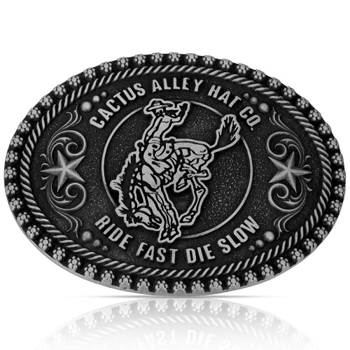 MONTANA SILVERSMITH Montana Silversmiths Ride Fast Die Slow Buckle 