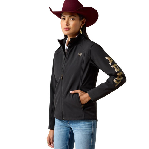 ARIAT Ariat Women's Black Logo Stonewall Softshell Jacket 