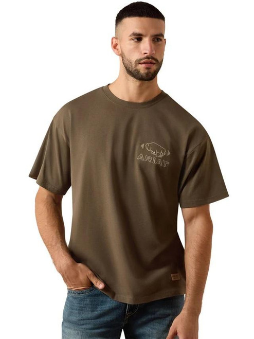 ARIAT Ariat Men's Crocodile Buffalo Bandana ToughStock Boxy T-Shirt 