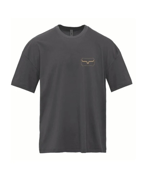 Kimes Ranch Men's Camo Crest Graphic Tee - Graphite Black