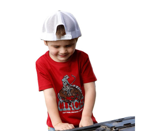CINCH Cinch Toddler Boy's Burgundy Logo Graphic T-Shirt 