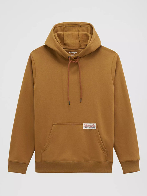 Wrangler Men's Tobacco Brown Fit For Champions Pullover Hoodie