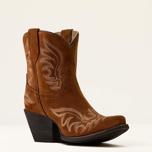 ARIAT Ariat Women's Chandler X Toe Western Boots - Oiled Tan Suede 