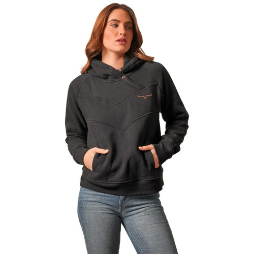 KIMES RANCH Kimes Ranch Women's Ella Black Pullover Hoodie 