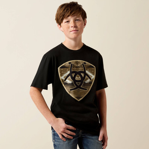 Boy's Ariat Black Cojiba Serape T-Shirt