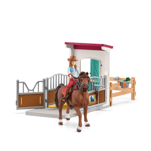  Schleich Kid's Hannah & Cayenne Horse Box Playset