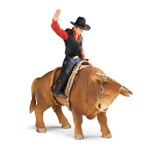 Schleich Cowboy with Bull Kid's Rodeo Playset