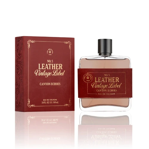 Tru Western No. 5 Leather Vintage Label Canyon Echoes Cologne