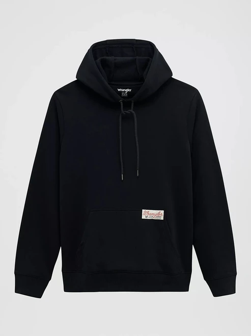 Men's Wrangler Fit For Champions Pullover Hoodie In Jet Black