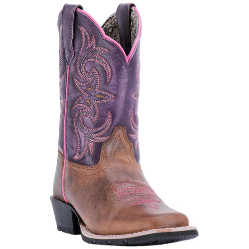 DAN POST Dan Post Kid's Sand Brown Majesty Cowboy Leather Boot 
