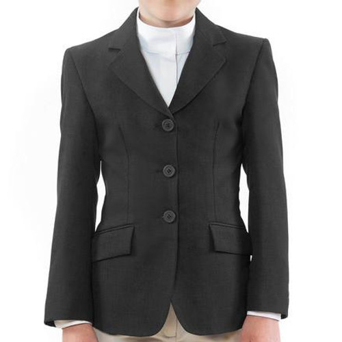 RJ CLASSICS RJ Classics Kid's Black Herringbone Hampton Show Coat 