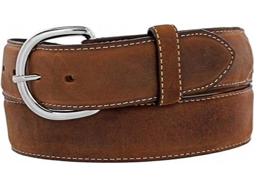 SILVER CREEK MEN'S BROWN LEATHER CLASSIC WESTERN BELT XX X5409