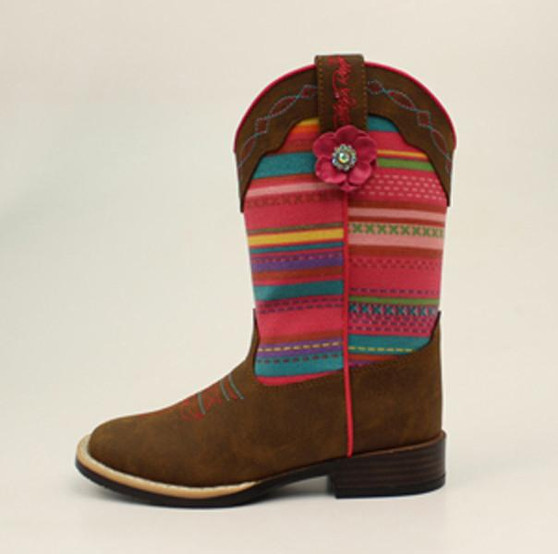  M&F Childs CAMILLA Pink Multi-Colored Cowgirl Boots 4449844 