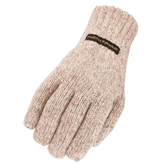 HERITAGE Heritage Ragg Wool Oatmeal Insulated Winter Glove HG296   HERITAGE Heritage Ragg Wool Oatmeal Insulated Winter Glove HG296