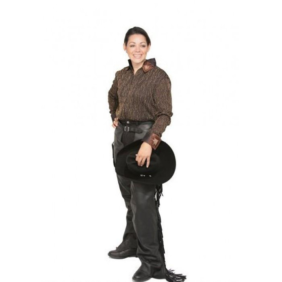 ROYAL HIGHNESS Royal Highness Women's Black Full Show Chaps  ROYAL HIGHNESS Royal Highness Women's Black Full Show Chaps