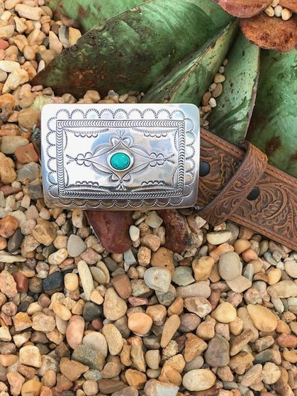 WRANGLER Tony Lama Women's Aged Bark Navajo Spirit Western Belt 