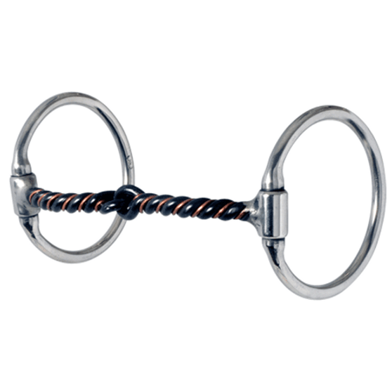 REINSMAN Reinsman Silver Western Dee Twisted Snaffle Bit  REINSMAN Reinsman Silver Western Dee Twisted Snaffle Bit