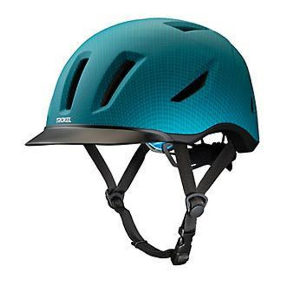 TROXEL Troxel Unisex Teal Carbon Terrain Riding Helmet 