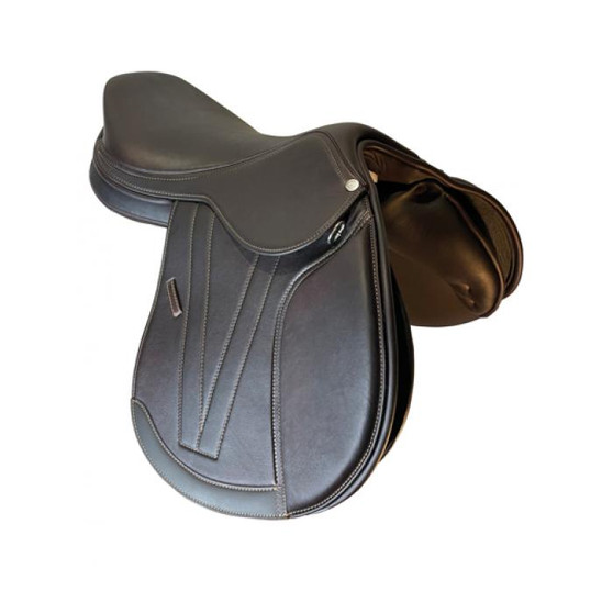 ROYAL HIGHNESS Royal Highness Chocolate Brown Emile Double Leather Adjustable Spectrum Tree Saddle 
