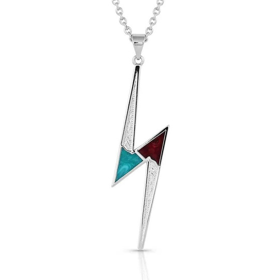 MONTANA SILVERSMITH Montana Silversmiths Lightning Bolt Necklace  MONTANA SILVERSMITH Montana Silversmiths Lightning Bolt Necklace