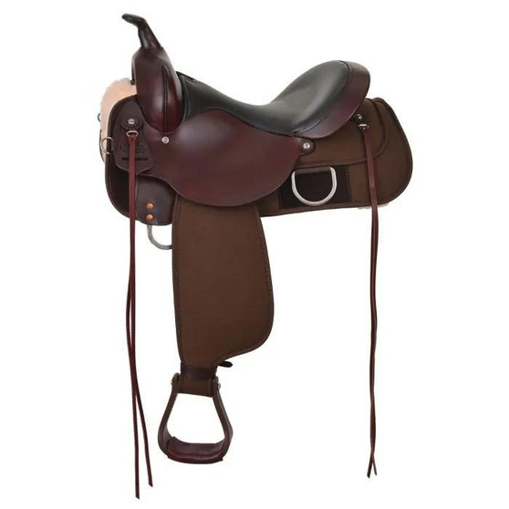 CIRCLE Y OF YOAKUM Circle Y Lockhart Cordura Trail Saddle 6910 16" Seat Wide Tree   CIRCLE Y OF YOAKUM Circle Y Lockhart Cordura Trail Saddle 6910 16" Seat Wide Tree