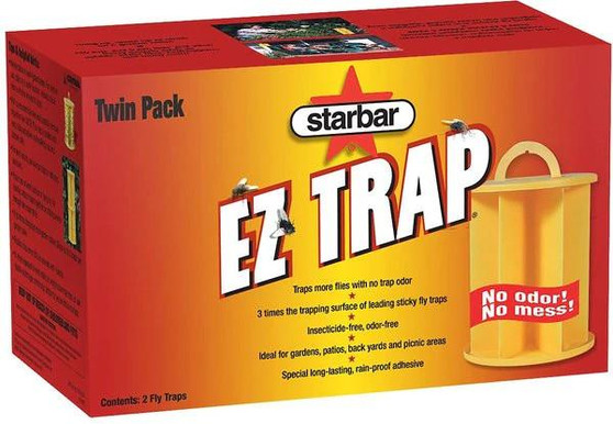 EZTrap  Ez Trap 2 Pack Barn Stable Fly Traps  