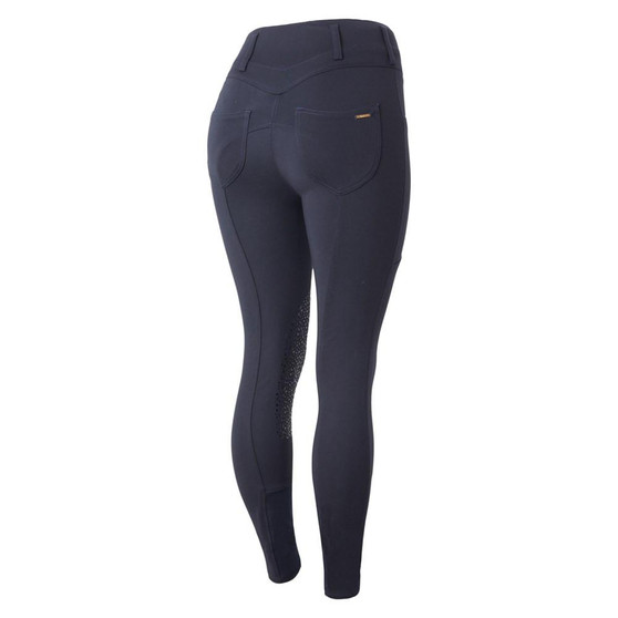 HORZE Horze Bella Womens Knee Patch Breeches Dark Navy 