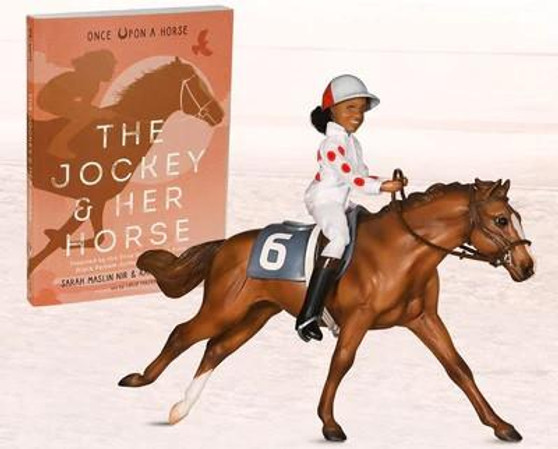 BREYER Cheryl White Rider, Horse, and Book Set 