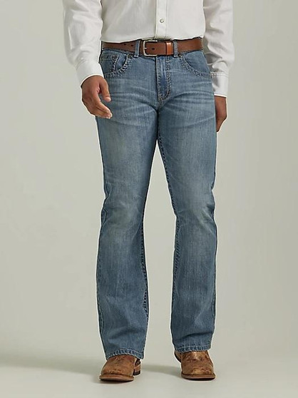 WRANGLER Wrangler Men's Roundabout Rock 47 Slim Fit Bootcut Cotton Jean 