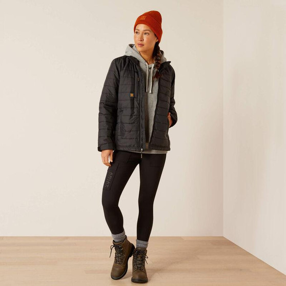 ARIAT Ariat Women's Black Rebar Cordura Ripstop Lightweight Insulated Jacket 