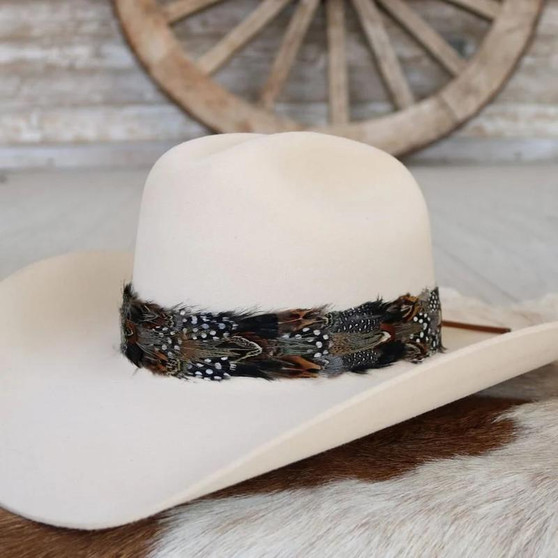 WILLOW LANE Willow Lane Falcon Western Feather Hat Band 