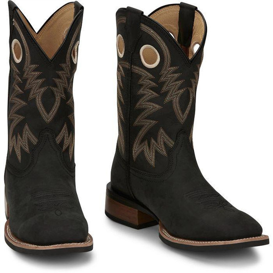 JUSTIN Justin Men's Black Frontier Show Stopper Western Boot 