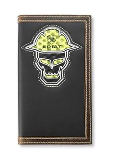 M & F Ariat Men's Black Rodeo Leather Workman Bold Wallet  M & F Ariat Men's Black Rodeo Leather Workman Bold Wallet