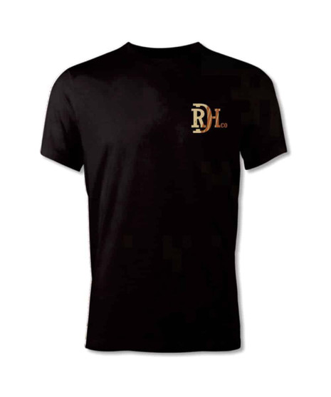 RED DIRT Red Dirt Men's Black Bucking Horse Printed Logo T Shirt 