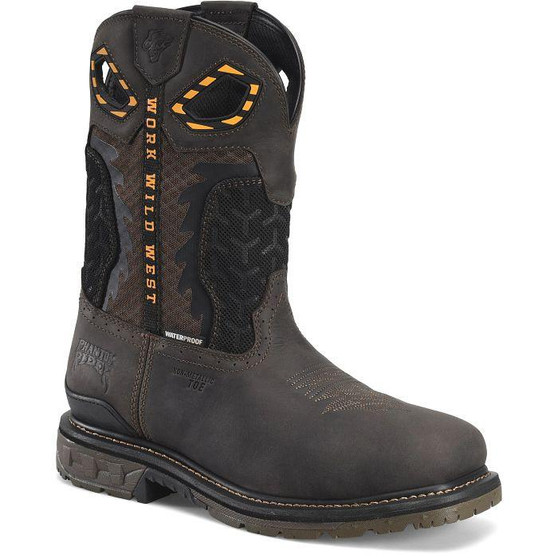 DOUBLE H BOOT COMPANY Double H Men's Dark Brown Phantom Rider Western Work Boot 