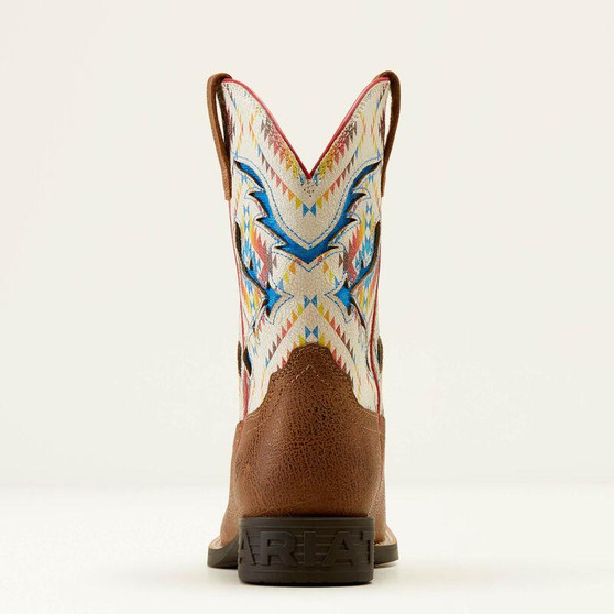 ARIAT Ariat Kid's Toasty Tan/Bright Saddle Blanket San Angelo VentTEK Western Boot 