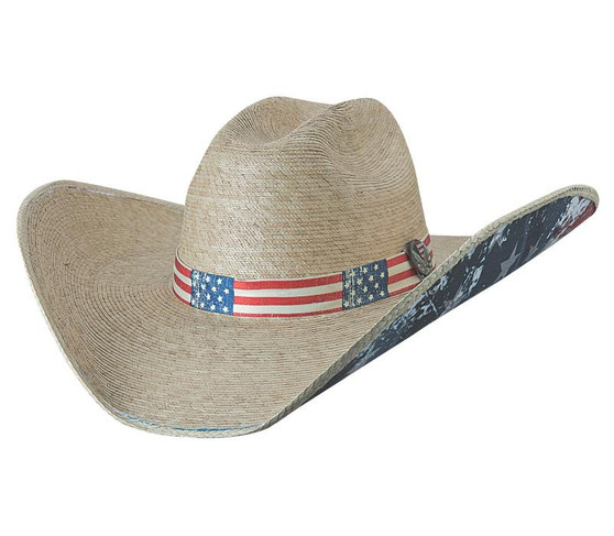 BULLHIDE HAT CO. INC Bullhide Natural Truly American Palm Leaf Cowboy Hat  BULLHIDE HAT CO. INC Bullhide Natural Truly American Palm Leaf Cowboy Hat