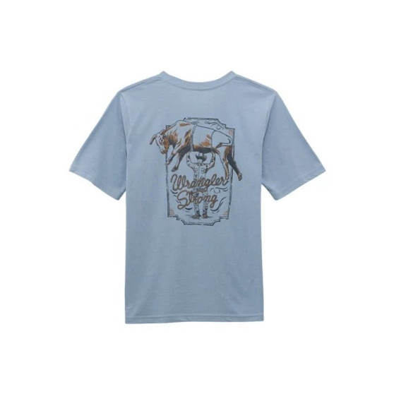 Wrangler Boy's Blue Heather Western Space T Shirt