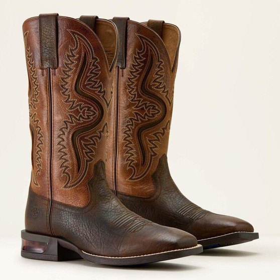 ARIAT Ariat Men's Dark Brown/Peanut Butter Captivate Wide Square Toe Cowboy Boot  ARIAT Ariat Men's Dark Brown/Peanut Butter Captivate Wide Square Toe Cowboy Boot