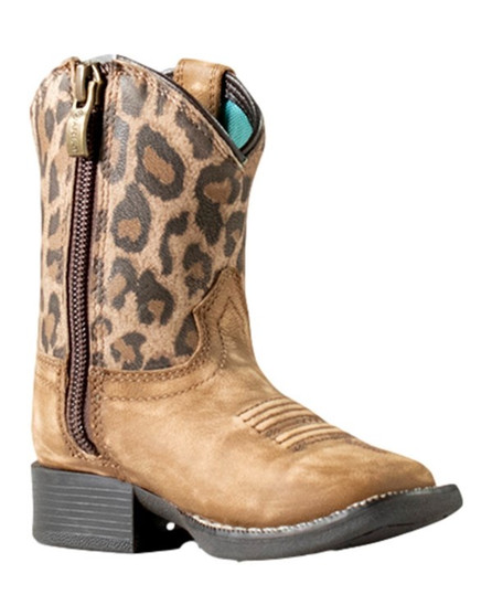 Ariat Toddler Girl's Brown Tan Savanna Style Lil' Stompers Boot
