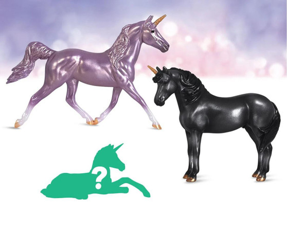 REEVES INTERNATIONAL INC. Breyer Enchanted Forest Family Unicorn Foal Surprise Set 